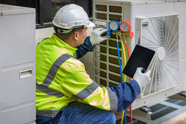 Professional Hvac technician working in Outlook, WA